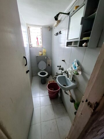 Bathroom in 2 BHK Apartment at Pushkaraj Sadan, Wadala West – for Rent