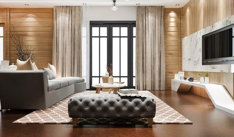 Living Room, mantra-sky-homes 3 Bedroom 1471 Sq.Ft. Apartment In Magarpatta City Pune 8261779