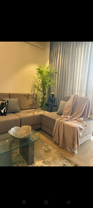 Living Room in 3 BHK Apartment at Rustomjee Summit, Borivali East – for Rent
