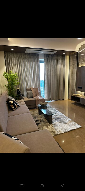 Living Room in 3 BHK Apartment at Rustomjee Summit, Borivali East – for Rent