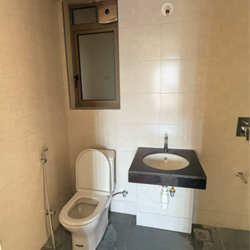Bathroom in 2 BHK Apartment at Kalpataru Paramount D, Majiwada – for Rent