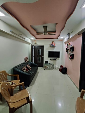 Living Room in 1.5 BHK Apartment at Ghansoli Sector 15 – for Rent
