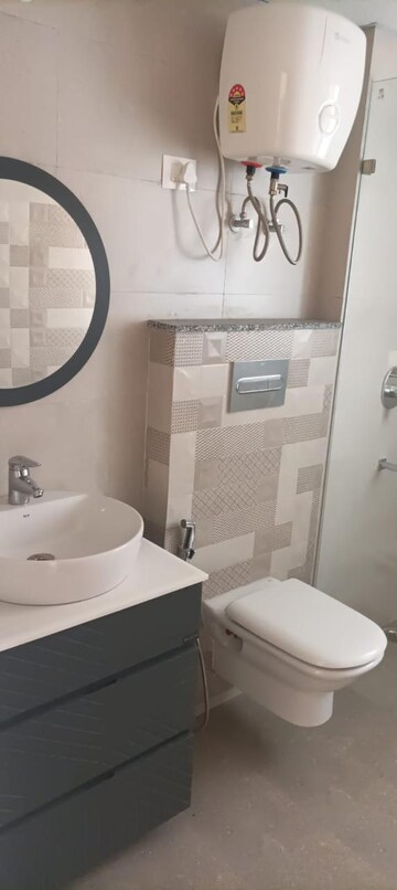 Bathroom in 3 BHK Apartment at AWHO 6A, Vrindavan Yojna – for Rent