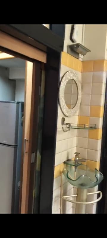 Bathroom in 1 BHK Apartment at Adarsh Nagar Society, Worli – for Rent