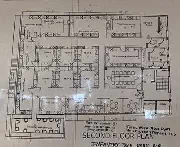 Floor Plan in  Office Space at Natasha Penta, Infantry Road – for Rent