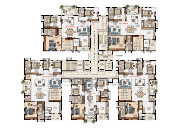 Master Plan in 3 BHK Apartment at Pradeep Bliss, Somajiguda – for Sale