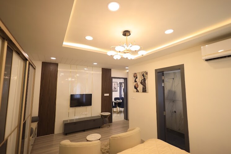 Living Room, vasavi-atlantis 3 Bedroom 2600 Sq.Ft. Apartment In Narsingi Hyderabad 8262840