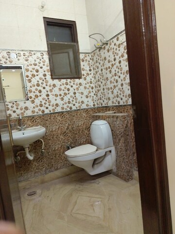 Bathroom in 2 BHK Builder Floor at Paschim Vihar – for Rent