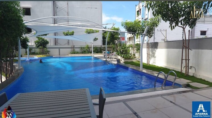 Swimming Pool, aparna-aura 3 Bedroom 2400 Sq.Ft. Apartment In Banjara Hills Hyderabad 8263276