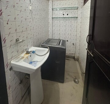 Bathroom in 2 BHK Builder Floor at Freedom Fighters Enclave – for Rent