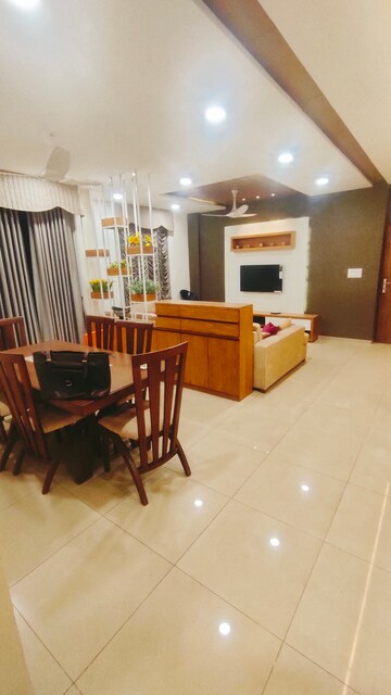 Living Room in 4 BHK Penthouse at Sushma Crescent, Dhakoli Village – for Sale