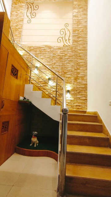 Staircase in 4 BHK Penthouse at Sushma Crescent, Dhakoli Village – for Sale