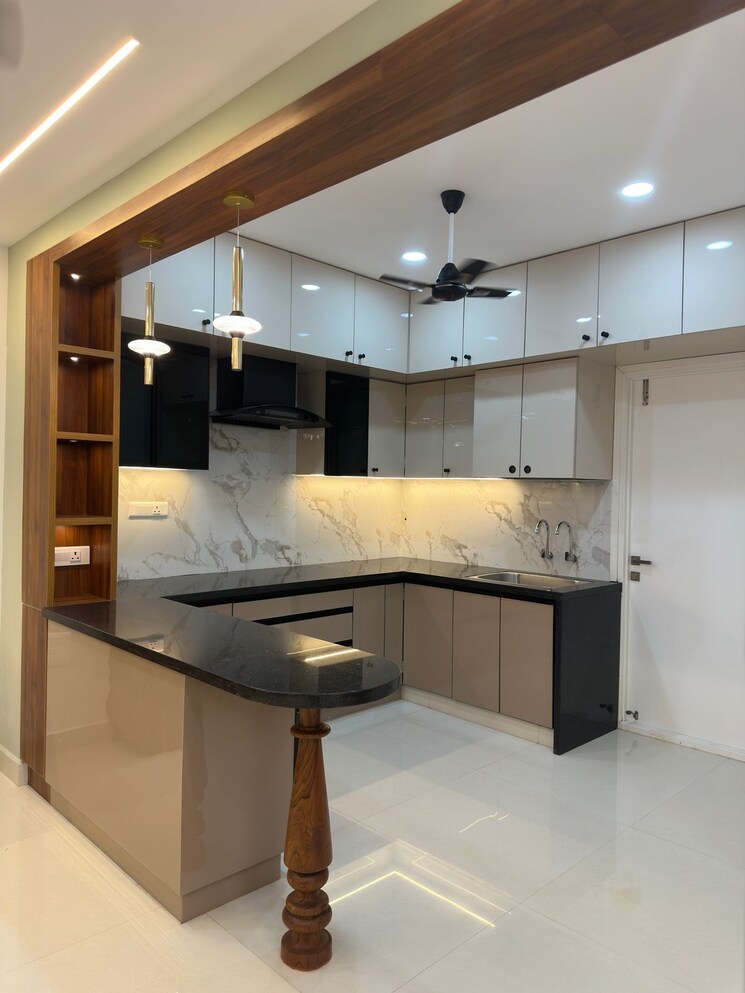 Kitchen, lansum-etania 3 Bedroom 1890 Sq.Ft. Apartment In Gachibowli Hyderabad 8263645