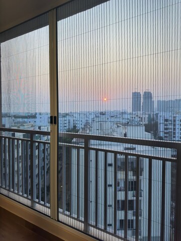 Balcony in 3 BHK Apartment at Lansum Etania, Gachibowli – for Rent