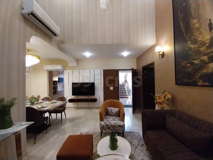 Living Room, rise-skybungalows 3 Bedroom 1521 Sq.Ft. Apartment In Sector 41 Faridabad 8263903