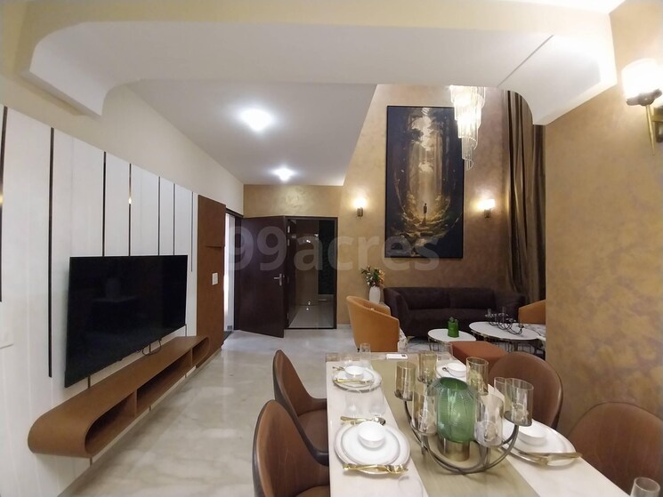Living Room, rise-skybungalows 3 Bedroom 1521 Sq.Ft. Apartment In Sector 41 Faridabad 8263903