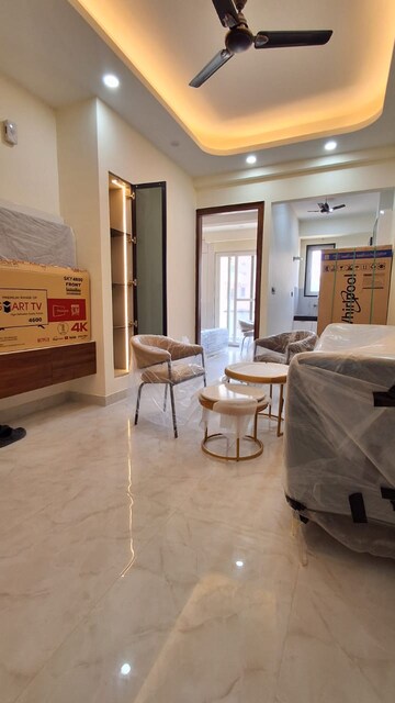 Living Room in 2 BHK Builder Floor at Ansal Sushant Apartments, Sushant Lok I – for Rent