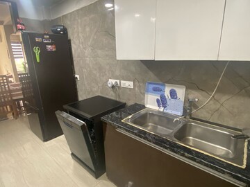 Kitchen in 3 BHK Builder Floor at AEZ Aloha, Sector 57 – for Rent