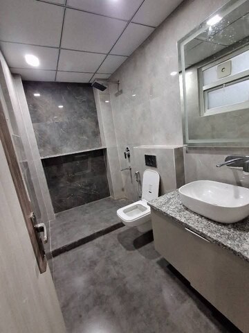 Bathroom in 2 BHK Builder Floor at Freedom Fighters Enclave – for Rent