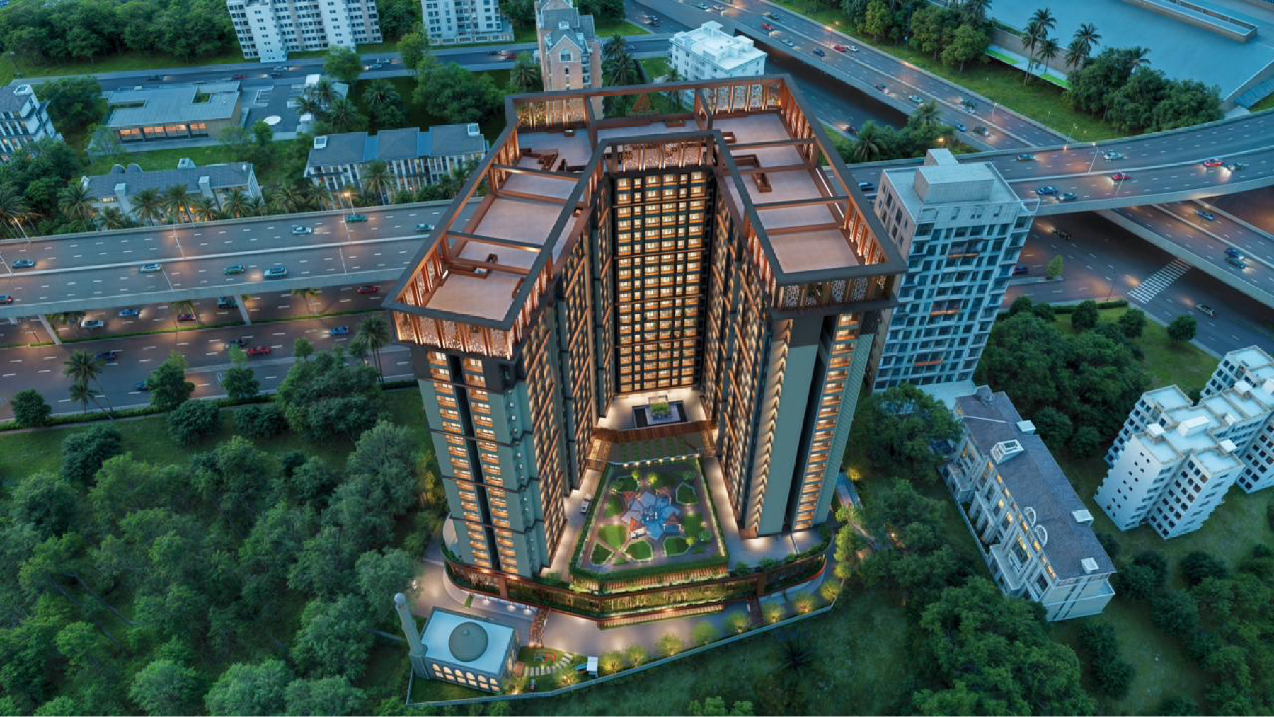 3 BHK 1025 Sq.Ft. Apartment in Golden Dream Land