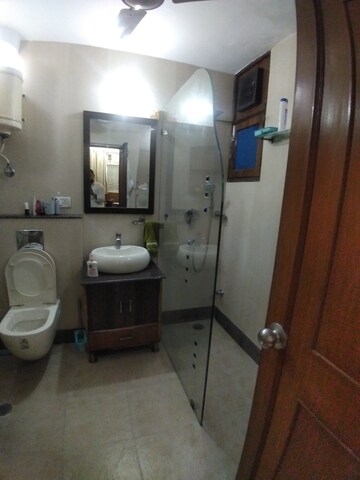 Bathroom in 3 BHK Apartment at Sector 4, Dwarka – for Rent