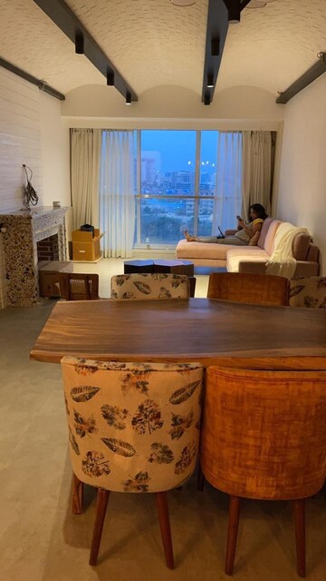 Living Room in 3 BHK Apartment at Ekta Westbay, Bandra West – for Rent