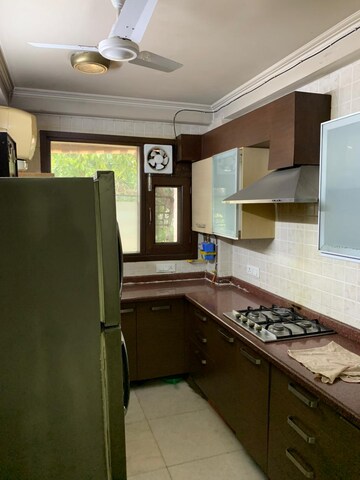 Kitchen in 3 BHK Builder Floor at Kailash Colony – for Rent