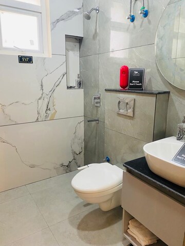 Bathroom in 3 BHK Builder Floor at HLP Palmillas, Vip Road – for Sale