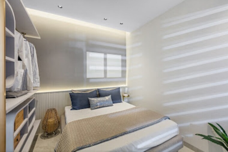 Bedroom, dosti-greater-thane 2 Bedroom 452 Sq.Ft. Apartment In Kalher Thane 8266057