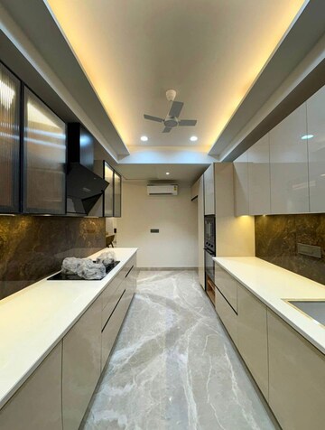 Kitchen in 4 BHK Builder Floor at SS Southend Floors, South City 2 – for Sale