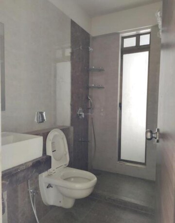 Bathroom in 3 BHK Apartment at Wadhwa TW Gardens, Kandivali East – for Rent