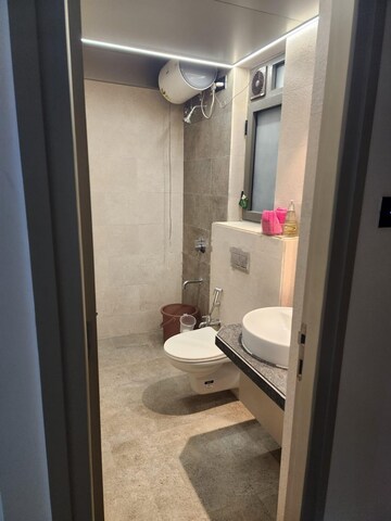 Bathroom in 3 BHK Apartment at Rustomjee Summit, Borivali East – for Rent