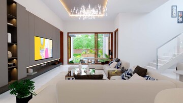 Living Room in 5 BHK Independent House at Chandranagar Colony Extension – for Sale