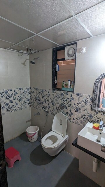 Bathroom in 2 BHK Apartment at Kohinoor Zen Estate, Kharadi – for Rent