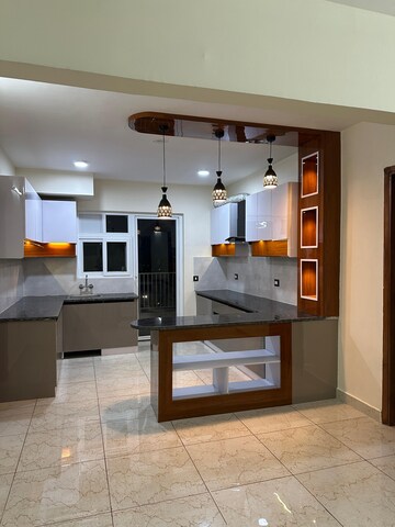 Kitchen in 3 BHK Apartment at Windlass River Valley, Harrawala – for Rent