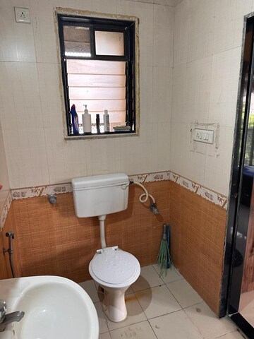 Bathroom in 3 BHK Apartment at Patel Heritage, Kharghar – for Rent