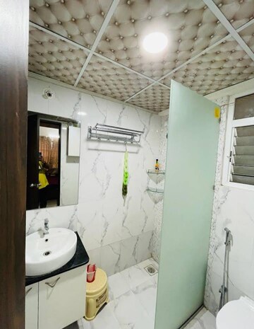 Bathroom in 1 BHK Apartment at Ramky Towers, Gachibowli – for Rent