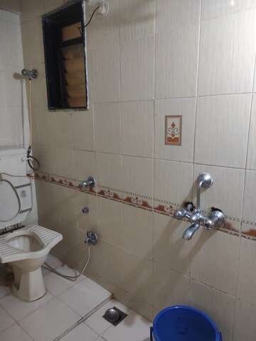Bathroom in 3 BHK Apartment at Haware Splendor, Kharghar – for Rent