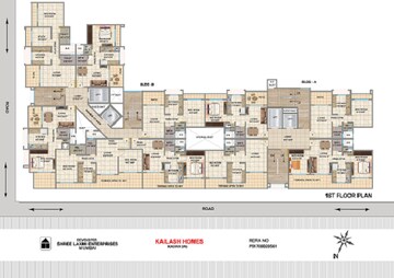 1 BHK Apartment – Exterior View View at Laxmi Kailash Garden , Kalyan West - for Rent