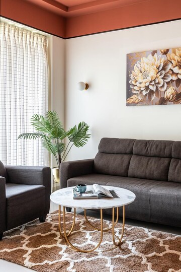 Living Room in 2 BHK Apartment at Lodha Grandezza, Wagle Industrial Estate – for Rent