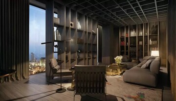 Living Room in 3 BHK Apartment at Provenance Four Seasons Private Residences, Worli – for Sale