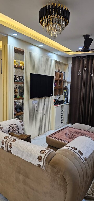 Living Room in 2 BHK Builder Floor at NK Sharma Savitry Greens 2, Ghazipur – for Rent