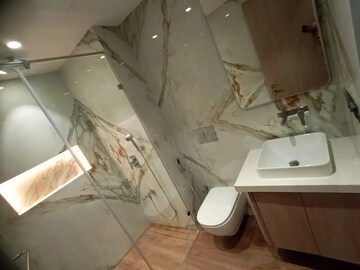 Bathroom in 4 BHK Apartment at Lodha The World Towers World One Tier 2, Worli – for Rent
