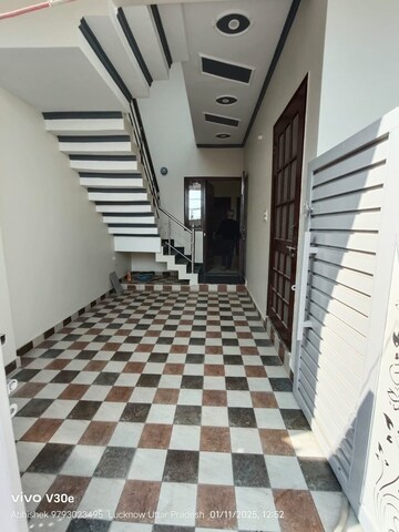 Staircase in 3 BHK Independent House at Jankipuram Extension – for Sale
