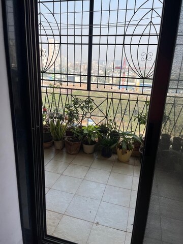 Balcony in 3 BHK Apartment at Seawoods Estate, Seawoods – for Rent