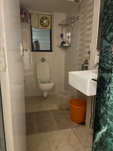 Bathroom in 3 BHK Apartment at Wadhwa TW Gardens, Kandivali East – for Rent