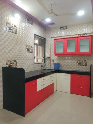 Kitchen in 3 BHK Apartment at Wadhwa TW Gardens, Kandivali East – for Rent