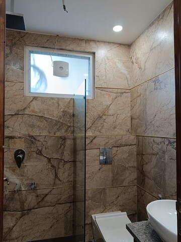 Bathroom in 3 BHK Builder Floor at Paschim Vihar – for Rent