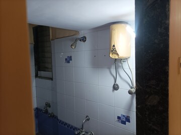Bathroom in 1 BHK Apartment at Prakruti Park, Brahmand – for Rent