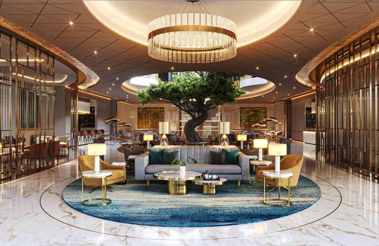 Living Room, m3m-golf-estate 3.5 Bedroom 3243 Sq.Ft. Apartment In Sector 65 Gurgaon 8270672